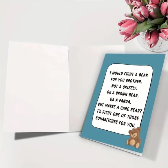 Care Bears Birthday, Adult, Brother - 5" x 7" - Picture 3 of 5